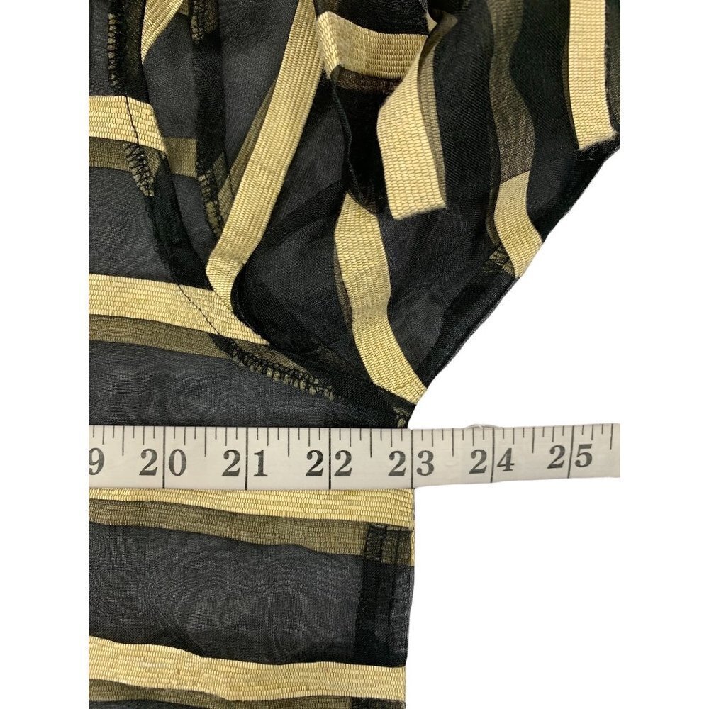 Mirasol Women's Stripped See-Thru Blouse - Picture 4 of 8